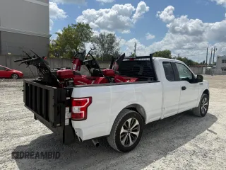2019 Ford F-150 XL with VIN 1FTEX1EP6KKF02824, listed as a Copart auction lot 55856805 with 60,805 mi miles and Clean Title. Bid and sale history available at carsss.com. Image 4.