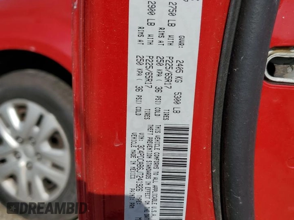 2018 Dodge Journey SE with VIN 3C4PDCAB6JT241926, listed as a Copart auction lot 49125435 with 132,325 mi miles and Salvage Title. Bid and sale history available at carsss.com. Image 14.
