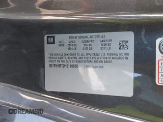 2017 Chevrolet Camaro 2SS with VIN 1G1FH1R79H0119680, listed as a IAAI auction lot 41774977 with 32,908 mi miles and . Bid and sale history available at DreamBid. Image 9.