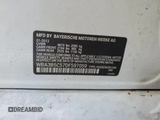 2013 BMW 3 Series 328i xDrive z VIN WBA3B5C57DF597059, wystawiony jako Copart lot #52441895 z przebiegiem 154 003 mil mil oraz Szkoda całkowita • Salvage title. Historia ofert i sprzedaży dostępna na DreamBid. Obrazek 12.