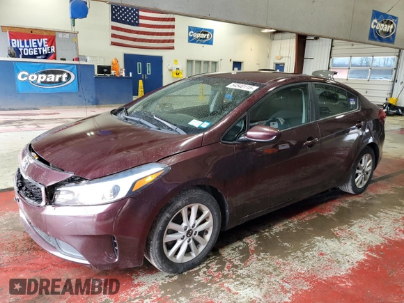 2017 Kia Forte LX with VIN 3KPFL4A73HE132225, listed as a Copart auction lot 54540115 with 100,896 mi miles and Salvage Title. Bid and sale history available at carsss.com. Image 1.