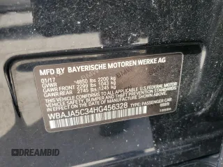 2017 BMW 5 Series 530i z VIN WBAJA5C34HG456328, wystawiony jako Copart lot #60227685 z przebiegiem 121 615 mil mil oraz Czysty tytuł • Clean title. Historia ofert i sprzedaży dostępna na DreamBid. Obrazek 12.