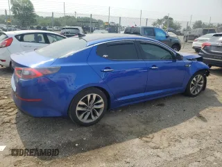 2015 Kia Optima SX Turbo with VIN 5XXGR4A63FG392431, listed as a Copart auction lot 59725135 with 138,002 mi miles and Salvage title. Bid and sale history available at DreamBid. Image 3.