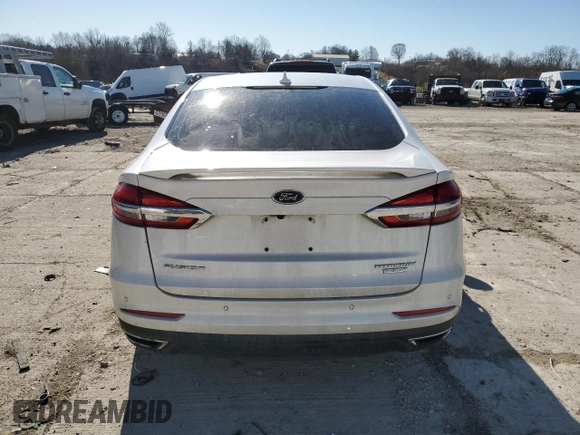 2019 Ford Fusion Titanium with VIN 3FA6P0K93KR286307, listed as a Copart auction lot 47221145 with 71,562 mi miles and Salvage Title. Bid and sale history available at carsss.com. Image 6.