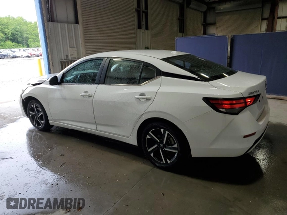 2024 Nissan Sentra SV z VIN 3N1AB8CV6RY346029, wystawiony jako Copart lot #58468395 z przebiegiem 25 092 mil mil oraz Szkoda całkowita • Salvage title. Historia ofert i sprzedaży dostępna na DreamBid. Obrazek 2.