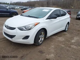 2012 Hyundai Elantra GLS with VIN 5NPDH4AE6CH126222, listed as a IAAI auction lot 41931190 with 210,205 mi miles. Bid and sale history available at carsss.com. Image 2.