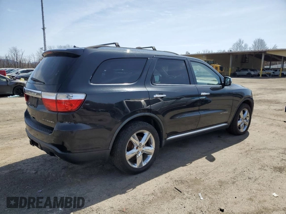 2011 Dodge Durango Citadel with VIN 1D4SE5GT9BC695347, listed as a Copart auction lot 51534735 with 183,025 mi miles and Clean Title. Bid and sale history available at carsss.com. Image 3.