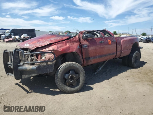 2007 Dodge 3500 SLT with VIN 3D7MX48A17G791667, listed as a Copart auction lot 59954314 with Not provided miles and Salvage title. Bid and sale history available at DreamBid. Image 1.