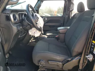 2021 Jeep Wrangler Unlimited Sahara with VIN 1C4HJXEN8MW668130, listed as a Copart auction lot 49049685 with Not provided miles and Salvage title. Bid and sale history available at DreamBid. Image 7.