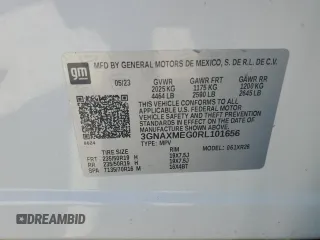 2024 Chevrolet Equinox RS with VIN 3GNAXMEG0RL101656, listed as a Copart auction lot 49291795 with Not provided miles and Salvage title. Bid and sale history available at DreamBid. Image 16.