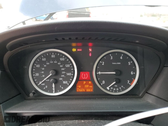 2004 BMW 5 Series 530i with VIN WBANA735X4B804011, listed as a Copart auction lot 41581885 with 75,875 mi miles and Salvage Title. Bid and sale history available at DreamBid. Image 9.