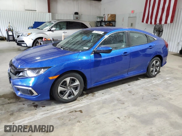 2020 Honda Civic LX with VIN 19XFC2F62LE024577, listed as a Copart auction lot 50799335 with 27,215 mi miles and Salvage Title. Bid and sale history available at DreamBid. Image 1.