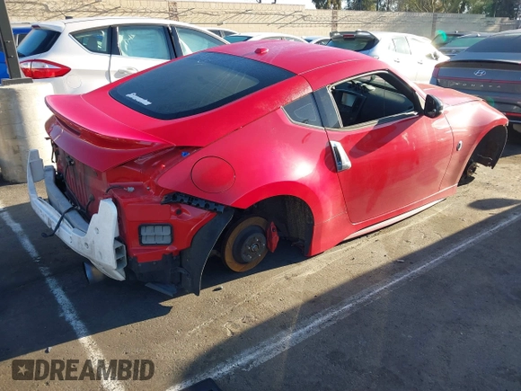 2017 Nissan 370Z with VIN JN1AZ4EH2HM951758, listed as a IAAI auction lot 41812951 with 1 mi miles. Bid and sale history available at carsss.com. Image 4.