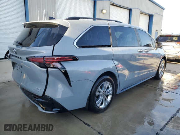 2023 Toyota Sienna XSE with VIN 5TDDSKFC9PS104275, listed as a Copart auction lot 43190195 with 19,644 mi miles and Salvage title. Bid and sale history available at DreamBid. Image 3.