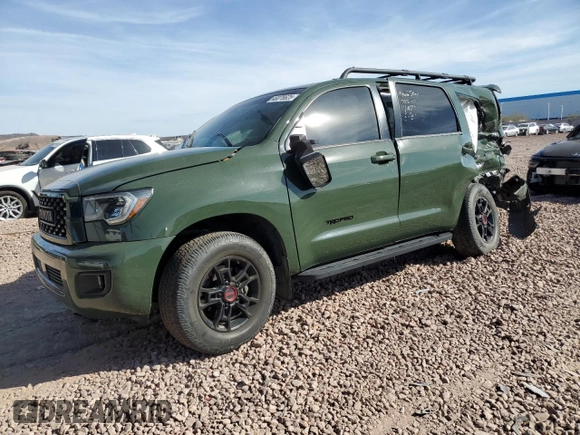 2020 Toyota Sequoia SR5 with VIN 5TDBY5G1XLS176990, listed as a Copart auction lot 46078625 with 58,688 mi miles and Salvage Title. Bid and sale history available at carsss.com. Image 1.