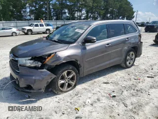 2015 Toyota Highlander Limited с VIN 5TDYKRFH0FS068755, выставлен на аукционе Copart как лот 59991265 с пробегом 133 094 миль миль и Списание • Salvage title. История ставок и продаж доступна на DreamBid. Изображение 1.