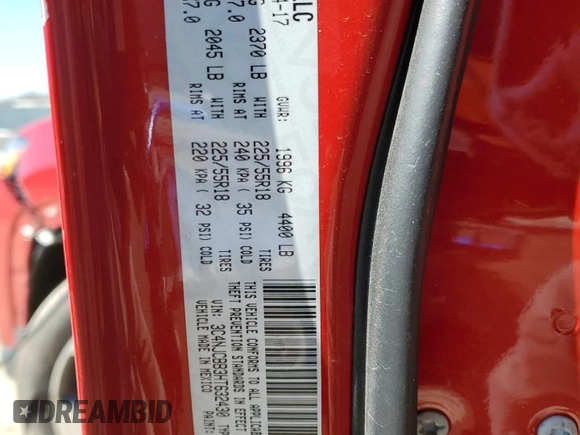 2017 Jeep Compass Latitude с VIN 3C4NJCBB3HT632430, выставлен на аукционе Copart как лот 50338645 с пробегом 78 313 миль миль и Списание • Salvage title. История ставок и продаж доступна на DreamBid. Изображение 14.