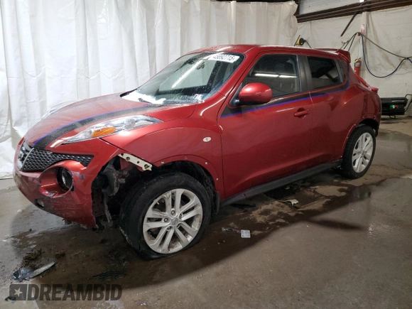 2012 Nissan Juke SV with VIN JN8AF5MV8CT115104, listed as a Copart auction lot 45892715 with 126,753 mi miles and Salvage Title. Bid and sale history available at DreamBid. Image 1.
