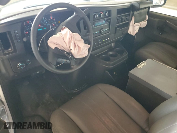 2024 Chevrolet Express Cargo with VIN 1GCWGAFP2R1174904, listed as a Copart auction lot 63218715 with 20,859 mi miles and Clean title. Bid and sale history available at DreamBid. Image 8.
