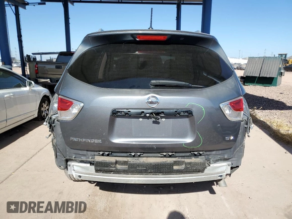 2016 Nissan Pathfinder Platinum with VIN 5N1AR2MN0GC629225, listed as a Copart auction lot 80952774 with 144,255 mi miles and Salvage Title. Bid and sale history available at carsss.com. Image 6.