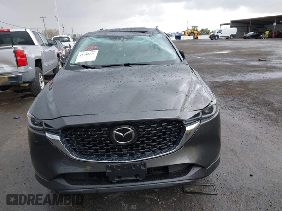 2023 Mazda CX-5 2.5 S Premium Package with VIN JM3KFBDM4P0174901, listed as a IAAI auction lot 41940271 with 25,805 mi miles. Bid and sale history available at carsss.com. Image 12.
