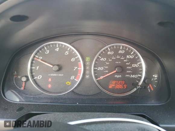 2007 Mazda 6 i Sport VE with VIN 1YVHP84C975M13821, listed as a Copart auction lot 80315224 with 187,379 mi miles and Salvage Title. Bid and sale history available at DreamBid. Image 9.
