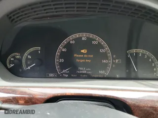 2009 Mercedes-Benz S-Class 5.5L V8 with VIN WDDNG86X19A259355, listed as a Copart auction lot 51945715 with 153,488 mi miles and Salvage Title. Bid and sale history available at carsss.com. Image 9.