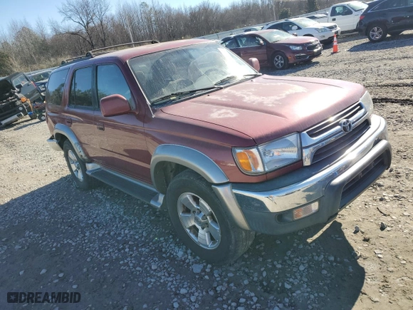 2001 Toyota 4Runner SR5 with VIN JT3GN86R910182842, listed as a Copart auction lot 88122335 with 471,697 mi miles and Salvage Title. Bid and sale history available at carsss.com. Image 4.