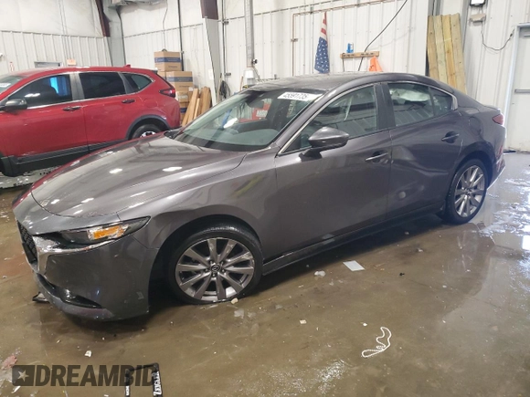 2019 Mazda 3 Preferred with VIN 3MZBPADL6KM112295, listed as a Copart auction lot 45591735 with 35,581 mi miles and Salvage Title. Bid and sale history available at DreamBid. Image 1.