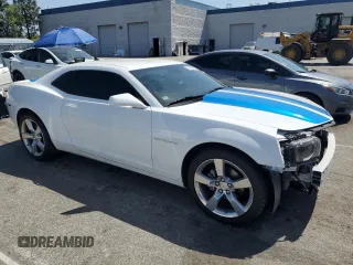 2011 Chevrolet Camaro 1LT with VIN 2G1FB1ED2B9129123, listed as a Copart auction lot 57298145 with 28,020 mi miles and Salvage title. Bid and sale history available at DreamBid. Image 4.