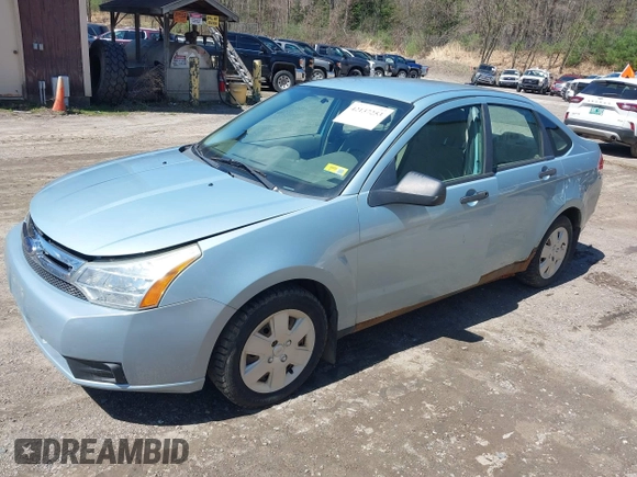 2008 Ford Focus S with VIN 1FAHP34N48W255674, listed as a IAAI auction lot 42137253 with 86,489 mi miles. Bid and sale history available at carsss.com. Image 2.