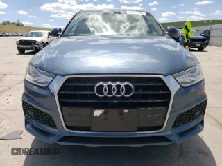 2018 Audi Q3 Premium with VIN WA1BCCFS4JR026621, listed as a Copart auction lot 56717995 with 118,484 mi miles and Salvage title. Bid and sale history available at DreamBid. Image 5.