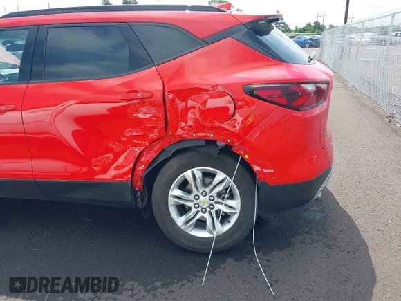2020 Chevrolet Blazer LT with VIN 3GNKBCR40LS692937, listed as a IAAI auction lot 42258497 with 21,256 mi miles and . Bid and sale history available at DreamBid. Image 6.