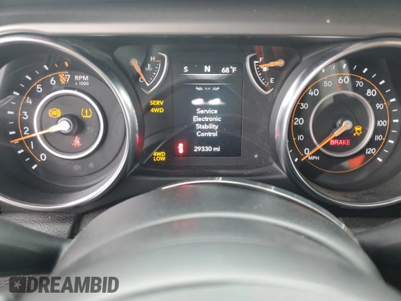 2021 Jeep Wrangler Sport with VIN 1C4GJXAG3MW737454, listed as a Copart auction lot 50967585 with 29,330 mi miles and Salvage Title. Bid and sale history available at DreamBid. Image 9.