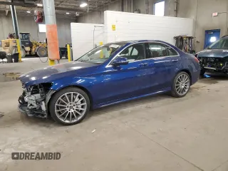 2019 Mercedes-Benz C 300 with VIN 55SWF8EB2KU302331, listed as a Copart auction lot 87732105 with 72,698 mi miles and Salvage Title. Bid and sale history available at carsss.com. Image 1.