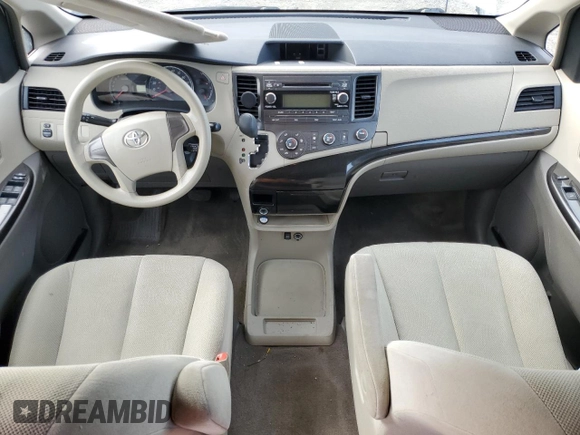 2012 Toyota Sienna with VIN 5TDZK3DC8CS186489, listed as a Copart auction lot 50469485 with Not provided miles and Salvage title. Bid and sale history available at DreamBid. Image 8.
