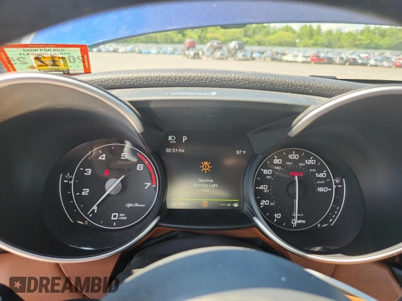 2018 Alfa Romeo Giulia with VIN ZARFAEDNXJ7564294, listed as a Copart auction lot 63896295 with 49,798 mi miles and Clean title. Bid and sale history available at DreamBid. Image 9.