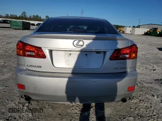 2006 Lexus IS 250 Manual with VIN JTHBK262665018536, listed as a Copart auction lot 45328565 with 266,705 mi miles and Salvage Title. Bid and sale history available at carsss.com. Image 6.