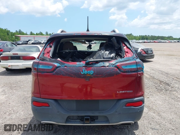 2017 Jeep Cherokee Limited with VIN 1C4PJLDSXHW653517, listed as a IAAI auction lot 42188367 with 152,441 mi miles. Bid and sale history available at carsss.com. Image 16.
