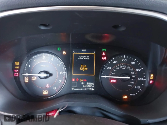 2021 Subaru Crosstrek Premium with VIN JF2GTAPC9MH348352, listed as a IAAI auction lot 42267540 with 67,592 mi miles and . Bid and sale history available at DreamBid. Image 7.