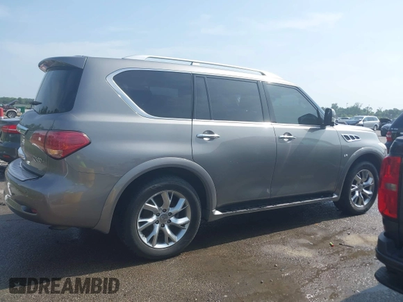 2014 Infiniti QX80 with VIN JN8AZ2NF7E9556462, listed as a IAAI auction lot 42629116 with 152,015 mi miles and . Bid and sale history available at DreamBid. Image 13.