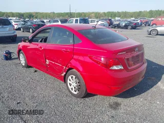 2014 Hyundai Accent GLS with VIN KMHCT4AE1EU739427, listed as a IAAI auction lot 42101934 with 29,298 mi miles and . Bid and sale history available at carsss.com. Image 3.