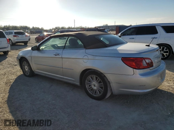 2008 Chrysler Sebring LX with VIN 1C3LC45K78N233950, listed as a Copart auction lot 79689514 with 0 mi miles and Non Repairable. Bid and sale history available at carsss.com. Image 2.