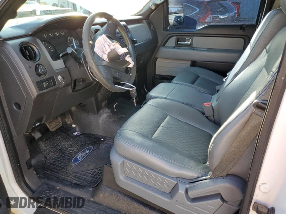 2012 Ford F-150 XL with VIN 1FTMF1CF6CFB58835, listed as a Copart auction lot 80748034 with 134,130 mi miles and Salvage Title. Bid and sale history available at carsss.com. Image 7.