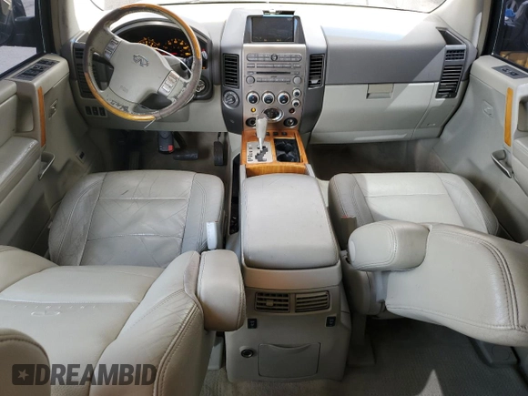 2005 Infiniti QX56 z VIN 5N3AA08C65N800718, wystawiony jako Copart lot #54229265 z przebiegiem 222 803 mil mil oraz Szkoda całkowita • Salvage title. Historia ofert i sprzedaży dostępna na DreamBid. Obrazek 8.