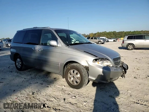 2004 Kia Sedona LX with VIN KNDUP131346508490, listed as a Copart auction lot 77391594 with 41,211 mi miles and Salvage Title. Bid and sale history available at carsss.com. Image 12.