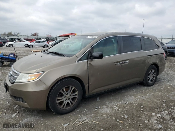2012 Honda Odyssey EX with VIN 5FNRL5H41CB043500, listed as a Copart auction lot 52596545 with 235,115 mi miles and Clean Title. Bid and sale history available at carsss.com. Image 1.