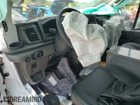2023 Ford Transit with VIN 1FTBW1YG7PKB17216, listed as a Copart auction lot 65905434 with Not Provided miles and Salvage Title. Bid and sale history available at DreamBid. Image 8.