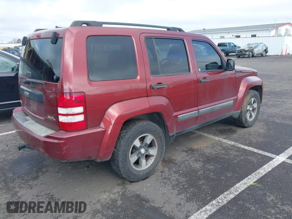 2008 Jeep Liberty Sport with VIN 1J8GN28K08W105513, listed as a IAAI auction lot 41940315 with Not Provided miles and . Bid and sale history available at DreamBid. Image 4.