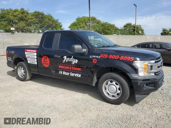 2019 Ford F-150 XL with VIN 1FTEX1CP6KKC50723, listed as a Copart auction lot 56405785 with 333,894 mi miles and Salvage title. Bid and sale history available at DreamBid. Image 4.